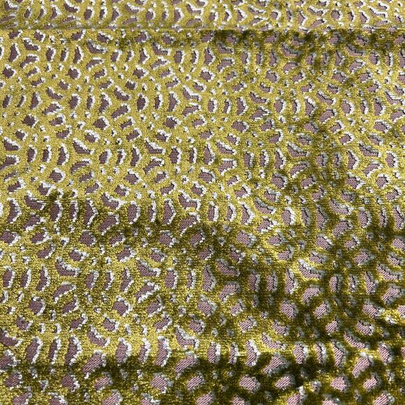 Jim Thompson KHAO ROM  Flocked Geometric Upholstery Fabric Sample 36x26 in - Picture 16 of 16